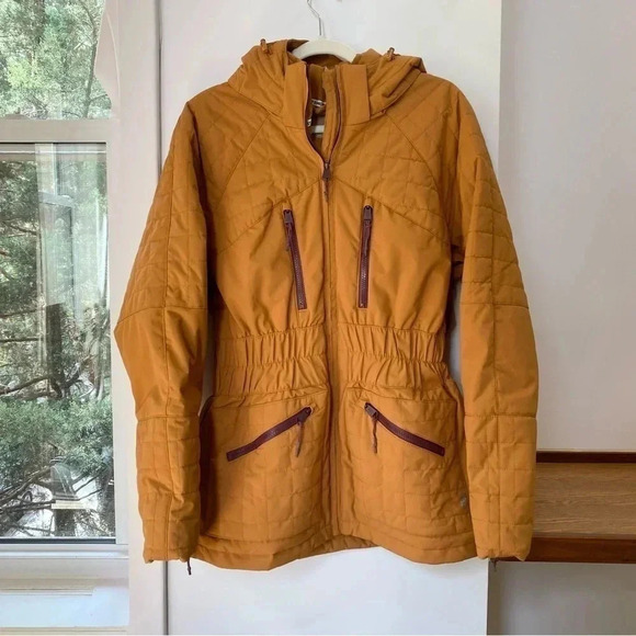 NWT Free People All Prepped Ski Jacket Coat Puffer FP Movement Brown - Picture 14 of 16